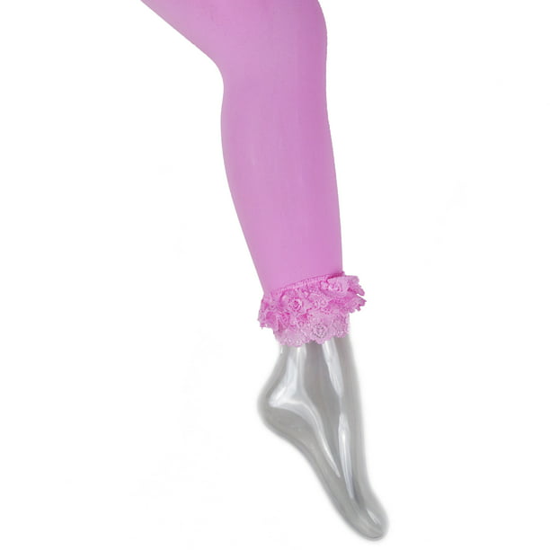 Details about   Hot Pink Leggings with Lace Edging fit 18" American Girl Size Doll